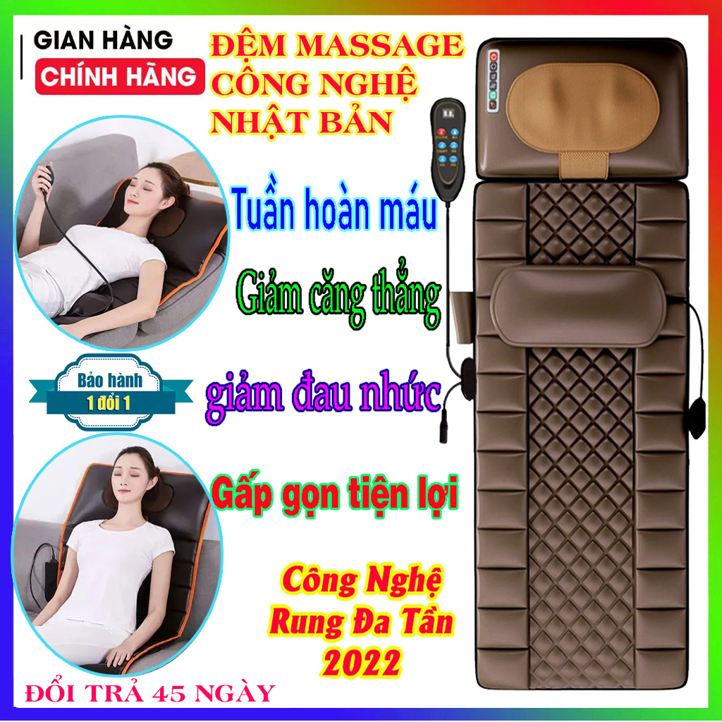  Nệm Mát Xa Toàn Thân Cao Cấp Đệm massage toàn thân đa năng Nệm ghế mát xa nệm massage toàn thân Sử Dụng Như Nệm ngủ văn phòng ,Đệm du lịch tiện lợi 