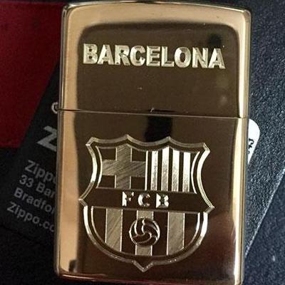 Zippo khắc logo fc barcelona 01 - zippo 254b.bar01