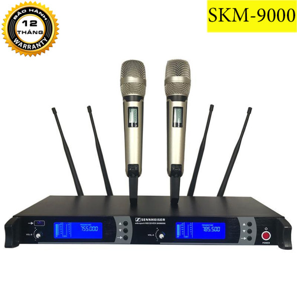 Micro Không Dây Sennheiser SKM 9000 4 Anten- Dòng Micro Chuyên Hát Karaoke Và Trình Diễn Sân Khấu - Công Nghệ Kỹ Thuật Số Đẳng Cấp Thế Giới - Thiết Kế Tối Ưu, Trang Bị Khả Năng Chống Sốc Hoàn Hảo