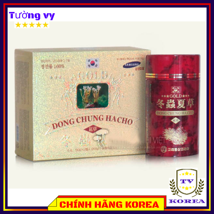 Đông trùng hạ thảo Kimsan, Viên đông trùng hạ thảo cao cấp hộp 2 lọ, chavykorea
