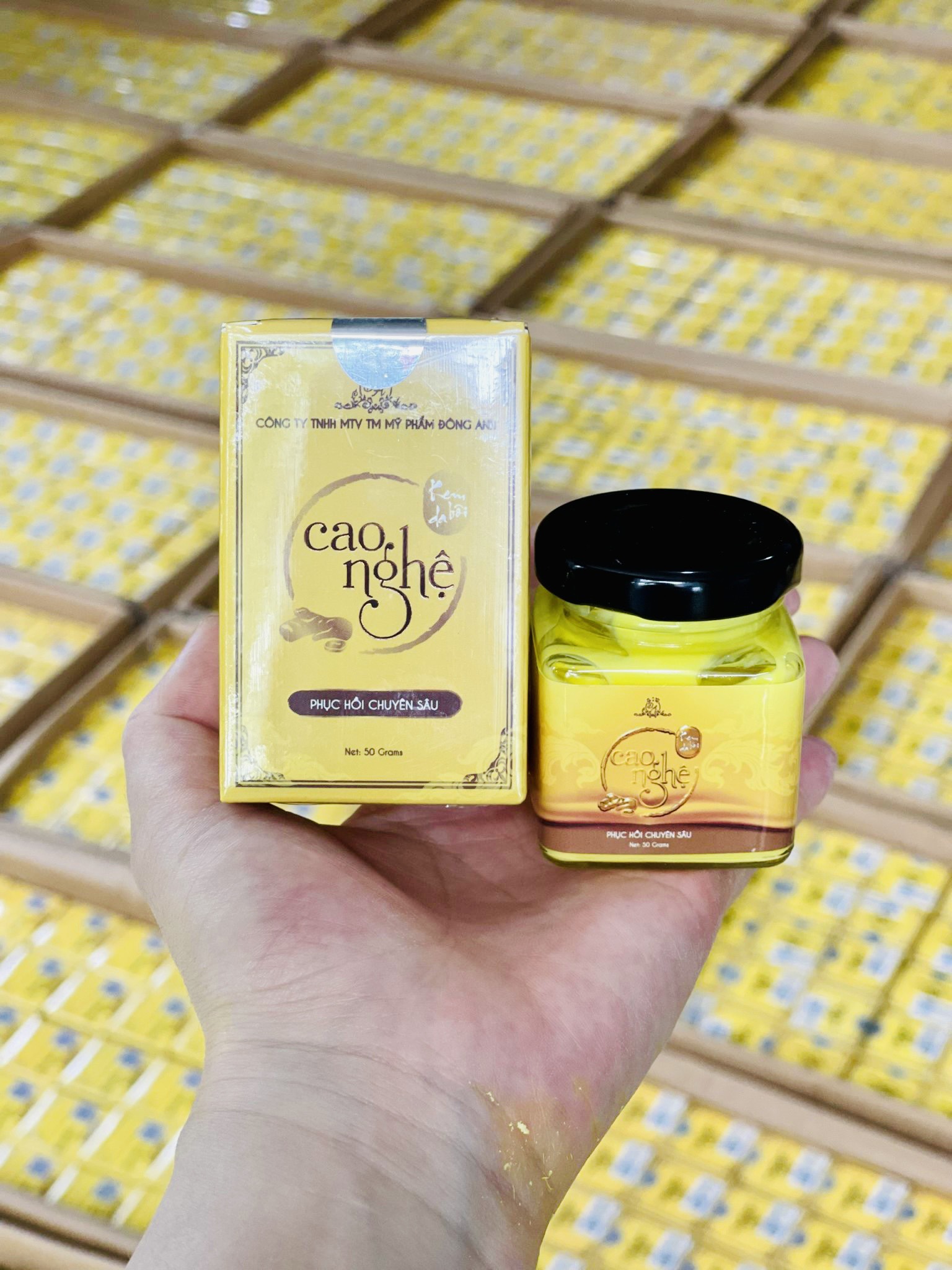 KEM Cao tinh nghệ Collagen x3 Đông Anh 50g dưỡng da ngừa mụn hết sẹo rổ