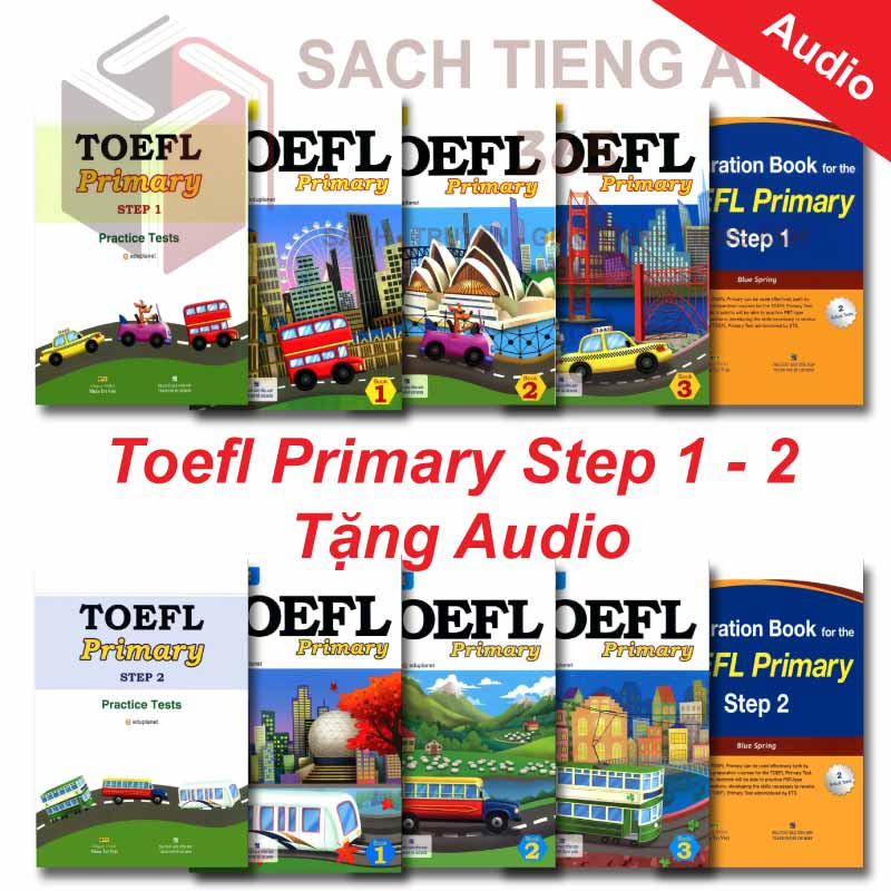 Sách - toefl primary step 1+2 - tặng file nghe mp3