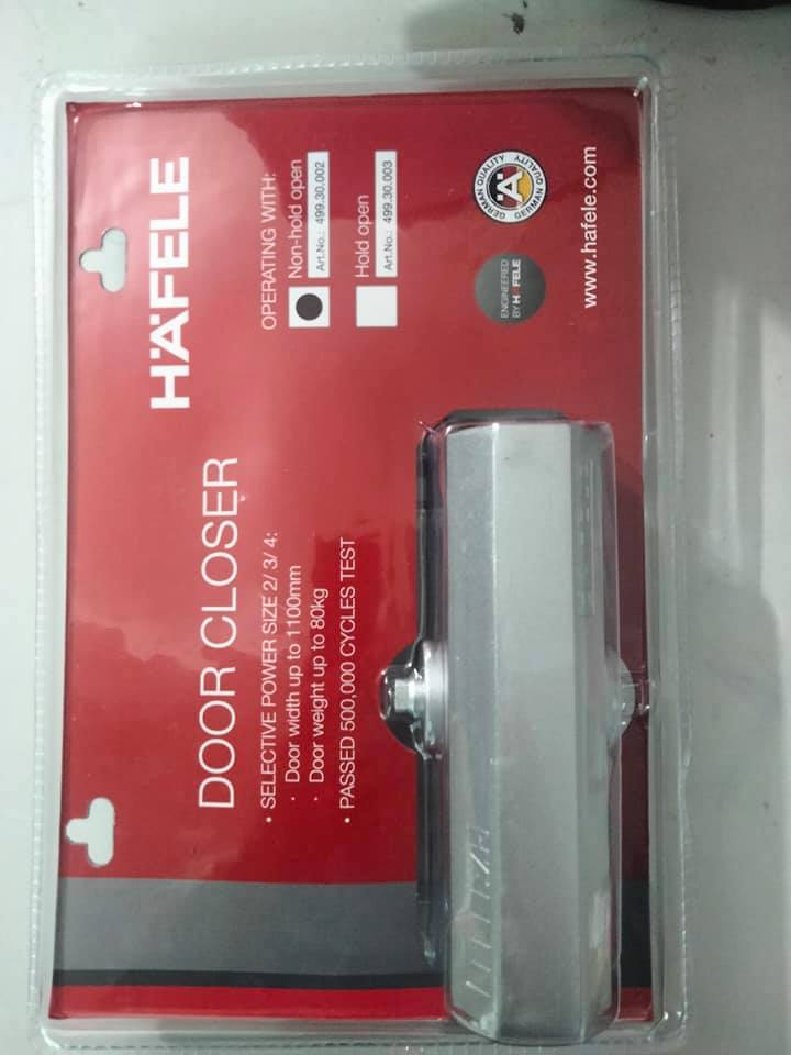 Tay co thủy lực, tay đẩy hơi hafele 499.30.002 không có chức năng giữ cửa