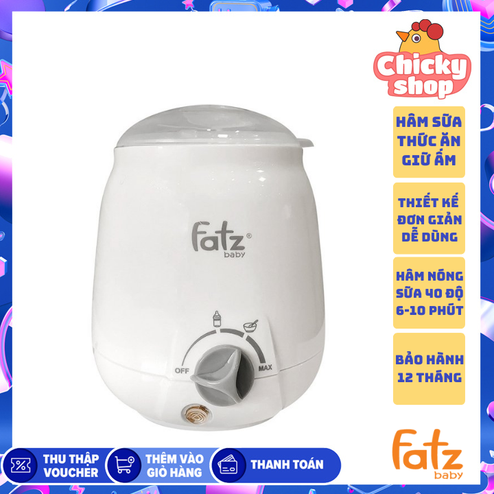 Máy hâm sữa MONO 1 Fatzbaby FB3003SL 3 chức năng hâm sữa, hâm thức ăn, tiệt trùng hơi nước