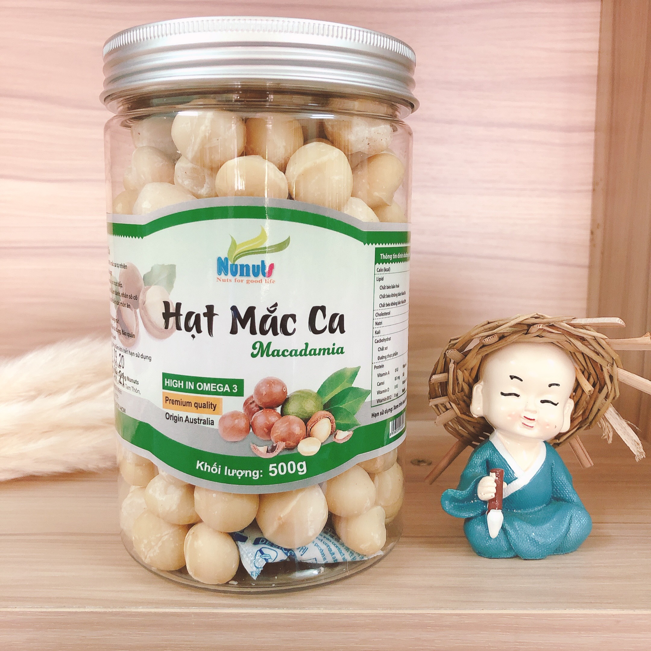 Nhân macca úc , hạt macca đã tách vỏ - ăn liền - tăng cường vitamin, cải thiện sức khỏe tim mạch