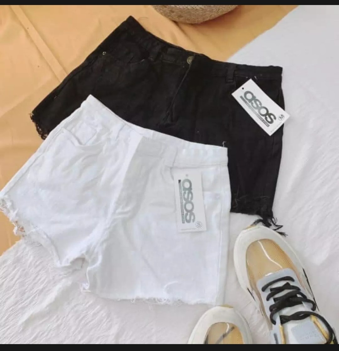 Quần short kaki jean co dãn lưng cao lotat store