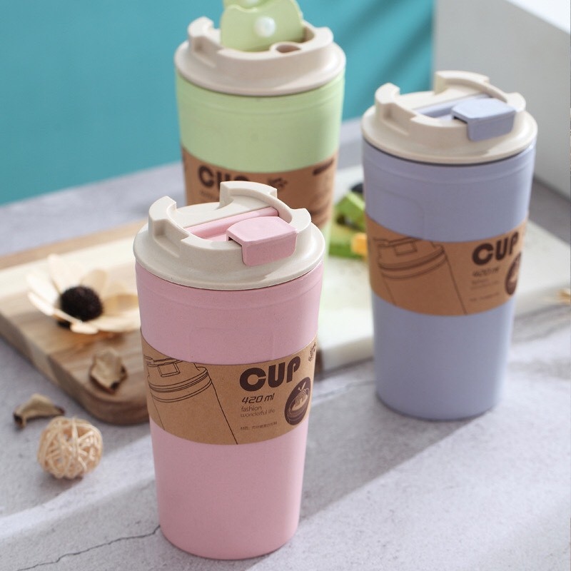 [Mã 11LSSALE giảm 100  đơn 50k] Bình Giữ Nhiệt Lúa Mạch 420ml An Toàn Sức Khỏe Bảo Vệ Môi Trường