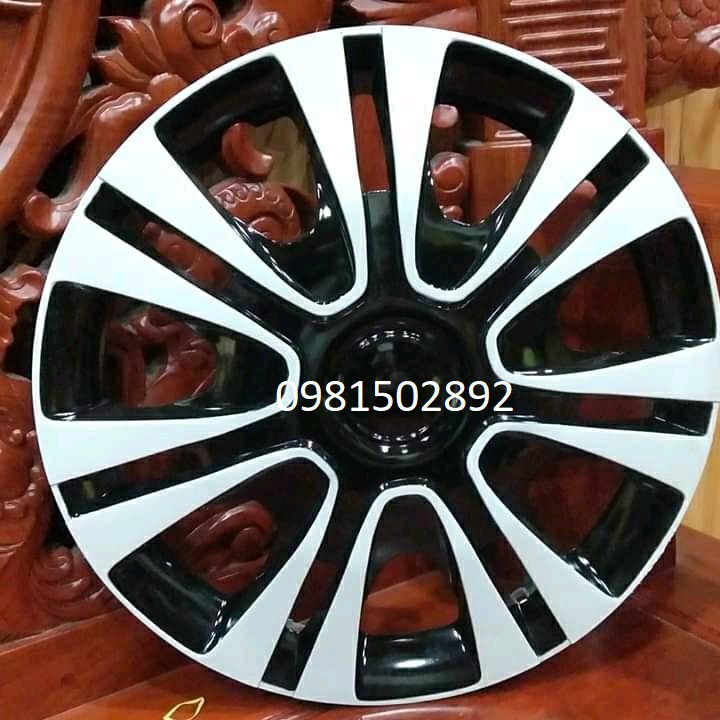 4 Chiếc Ốp chục mâm LAZANG ô tô R13,14,15inch - phụ tùng lắp ốp mâm  xe ô tô vành sắt