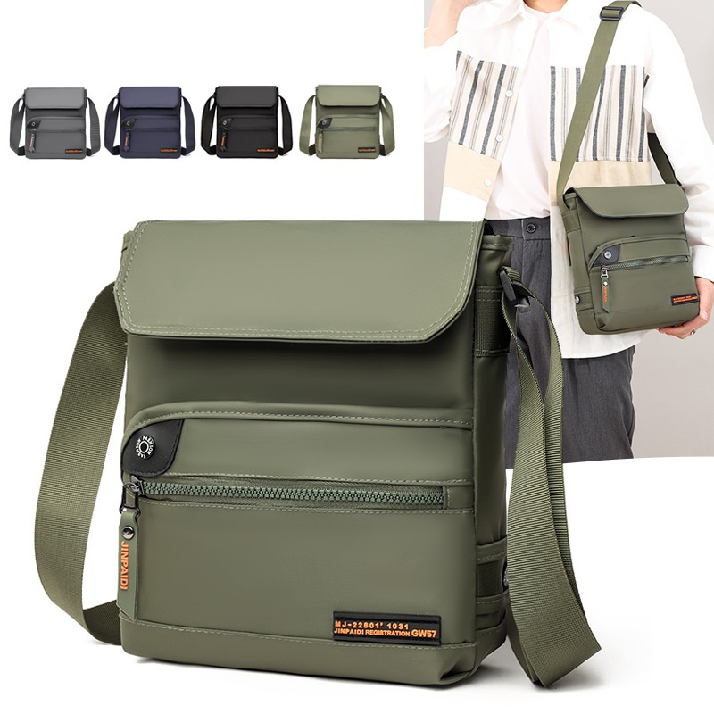 (BỀN ĐẸP) Túi Đeo Chéo Nam Vải Oxford Chống Thấm Nước, Túi Đeo Vai Nam Nhiều Ngăn Chứa Đồ, Đường May Chắc Chắn, Kiểu Dáng Thời Trang, Hiện Đại.