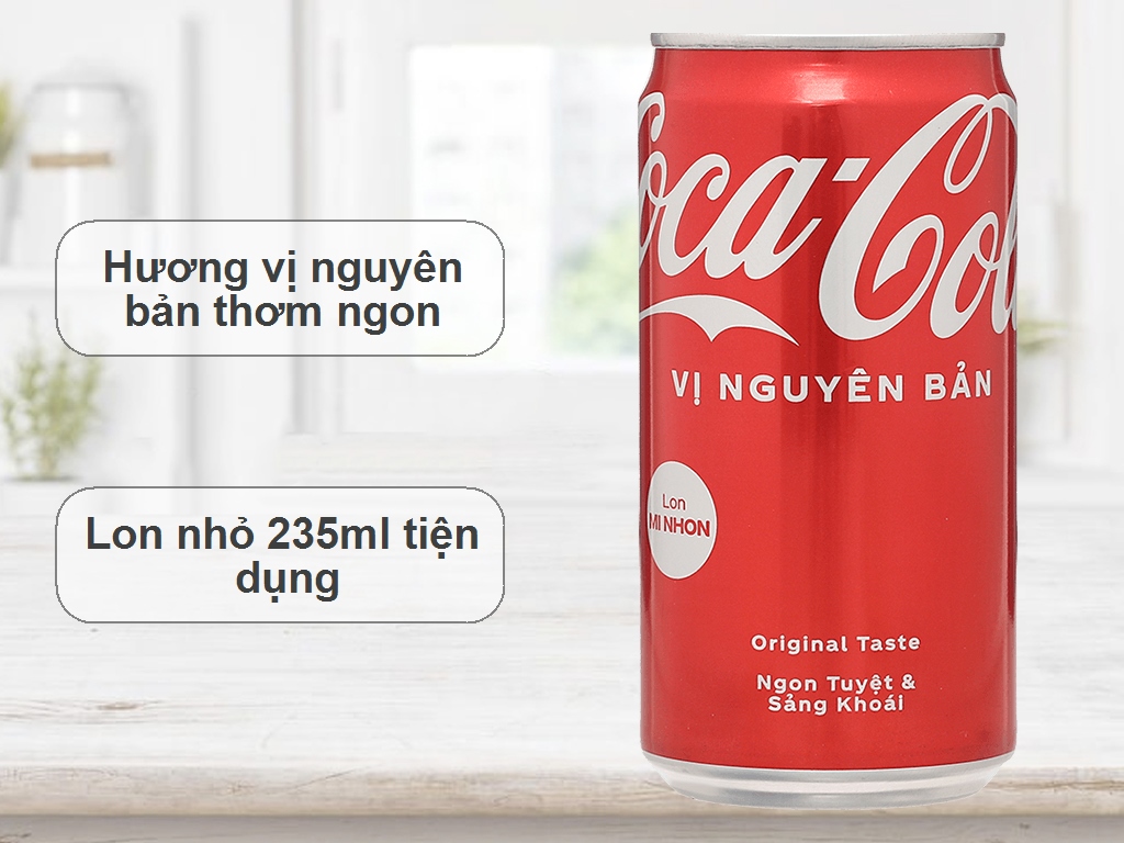 Thùng 24 lon nước ngọt Coca Cola 235ml