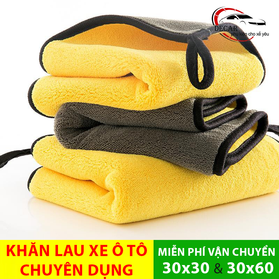 Khăn rửa xe oto 2 lớp siêu thấm siêu mềm microfiber , khăn lau 3m chuyên dụng cho xe ô tô , xe hơi, xe máy lau đa năng hai mặt , thấm hút cực tốt, lau kính, lau ô tô, lau mặt bàn, lau bếp