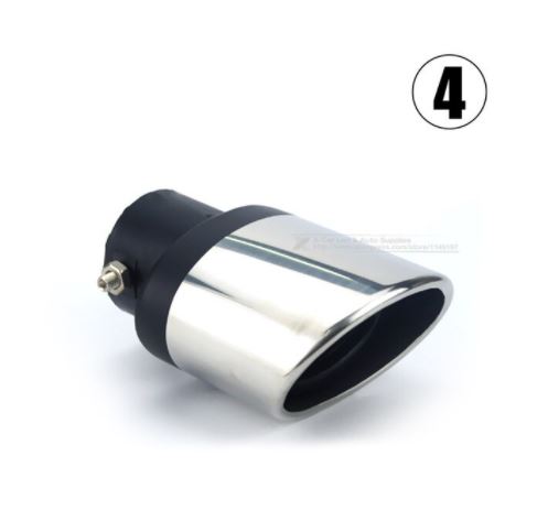 Ống Xả Thép không gỉ cho xe ô tô Chrome Trim Sửa Đổi Xe Phía Sau Đuôi Họng Lót-SKU-OXOTO-va
