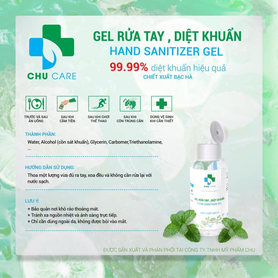 [SIÊU SALE] GEL Rửa Tay Khô Kháng Khuẩn Cồn 72% Tinh Dầu Bạc Hà Cực Thơm