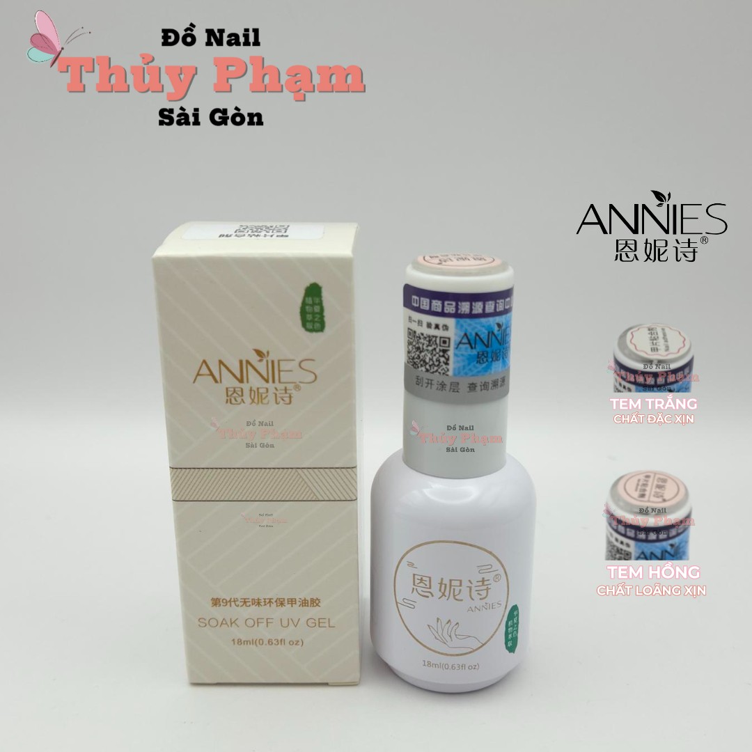 Glue gel 5in1 Annies đa năng chính hãng-Glue gel cứng móng úp móng base 15ml