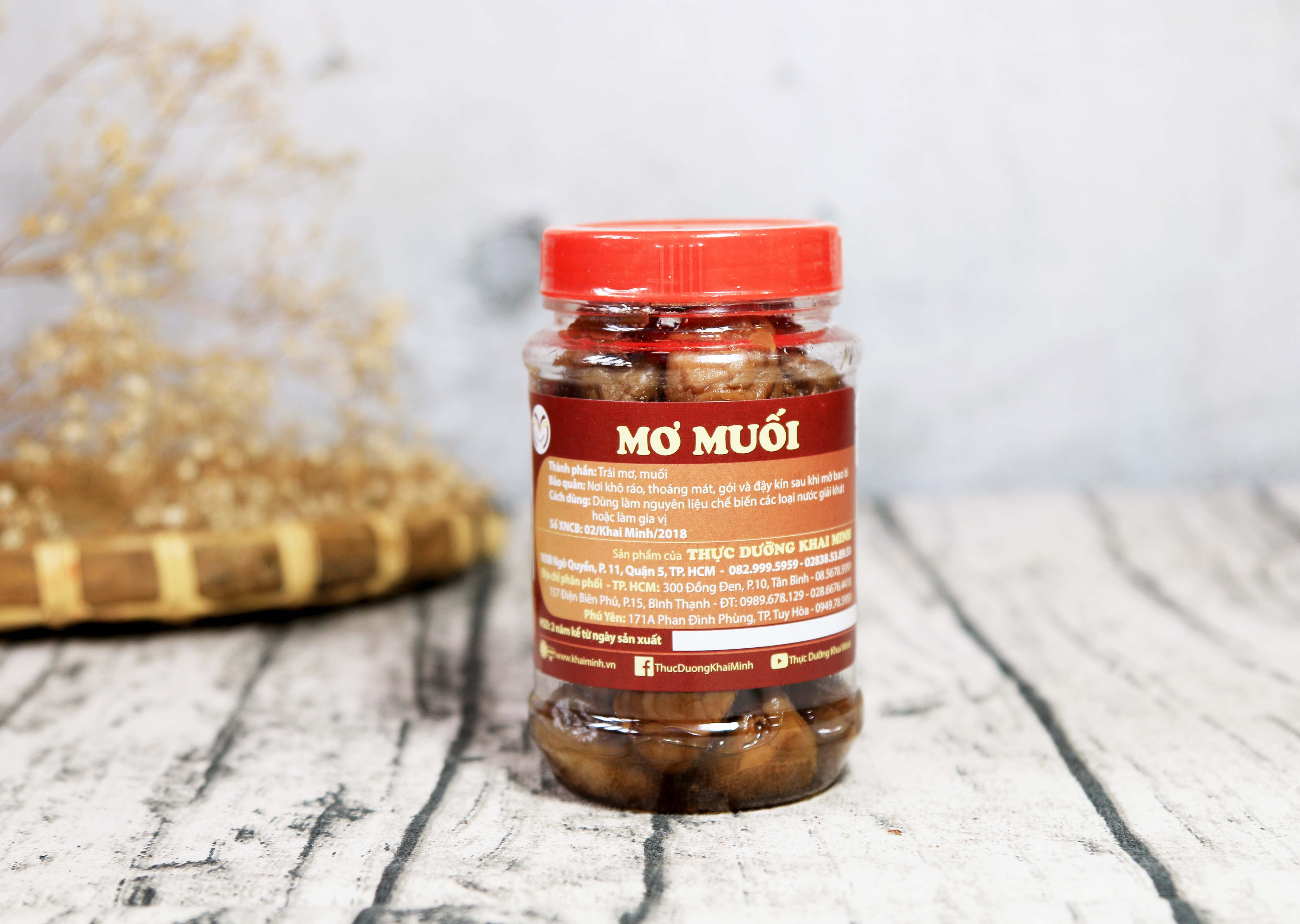 Mơ muối ướt lâu năm - 200 gr - cửa hàng thực dưỡng khai minh chính hãng