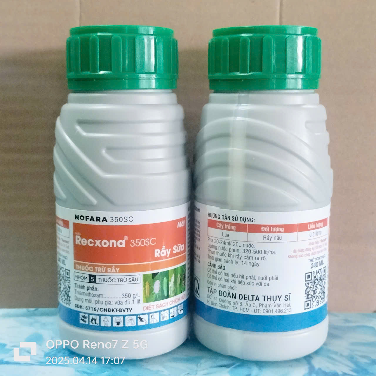 (Bệnh) Giao ngẫu nhiên - Chai dạng sữa Nofara 350SC - 240ml - Genta