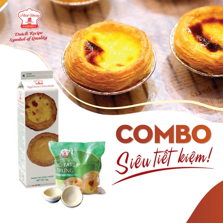 Combo Đế Bánh Tart Trứng và Kem Trứng - HÀNG ĐÔNG LẠNH  - GIAO HÀNG KHÔNG ĐỔI TRẢ HÀNG