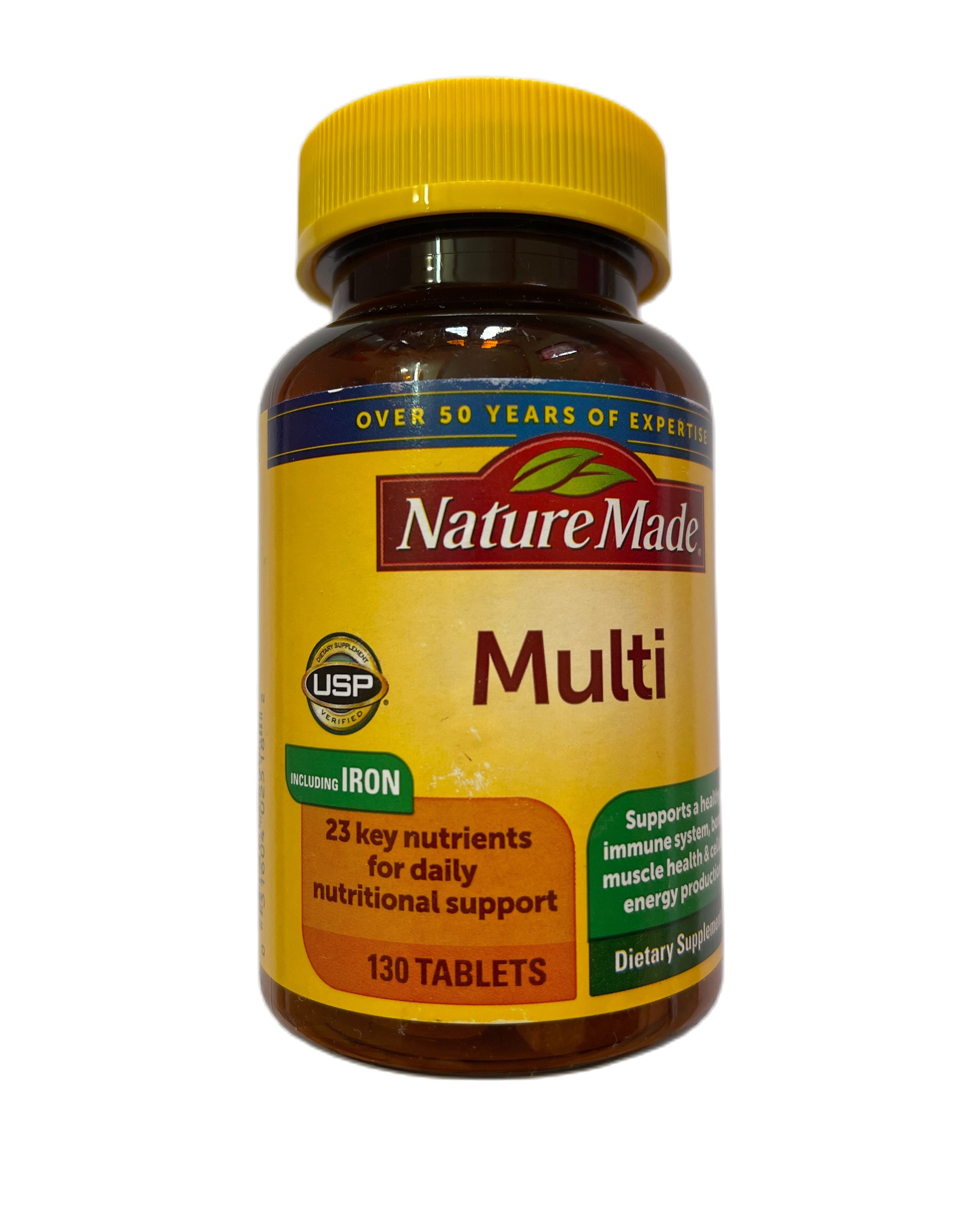 Vitamin tổng hợp Nature Made Multivitamin Complete Tablets with Iron bổ sung Multi Vitamin 130 viên của Mỹ