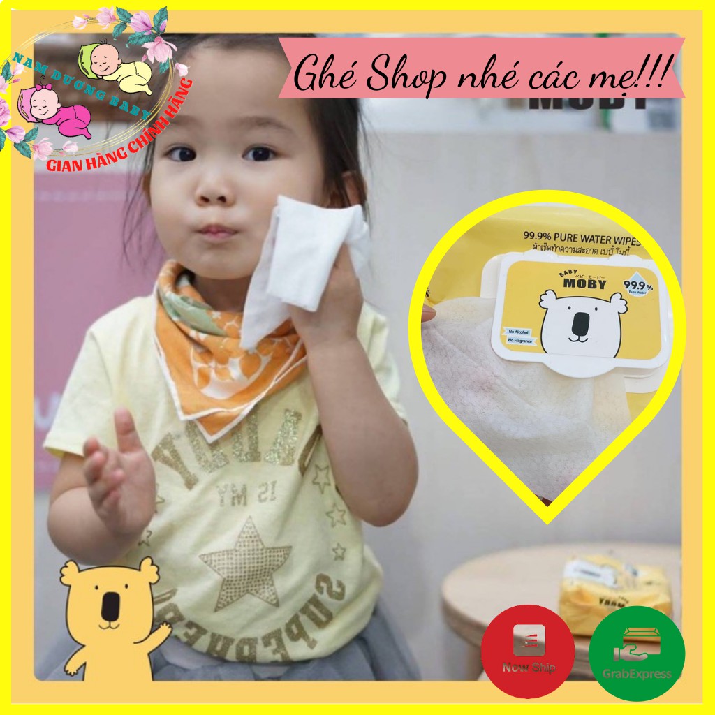 Khăn Ướt Tinh Khiết Moby Thái Lan Moby Thái Lan tinh khiết, an toàn