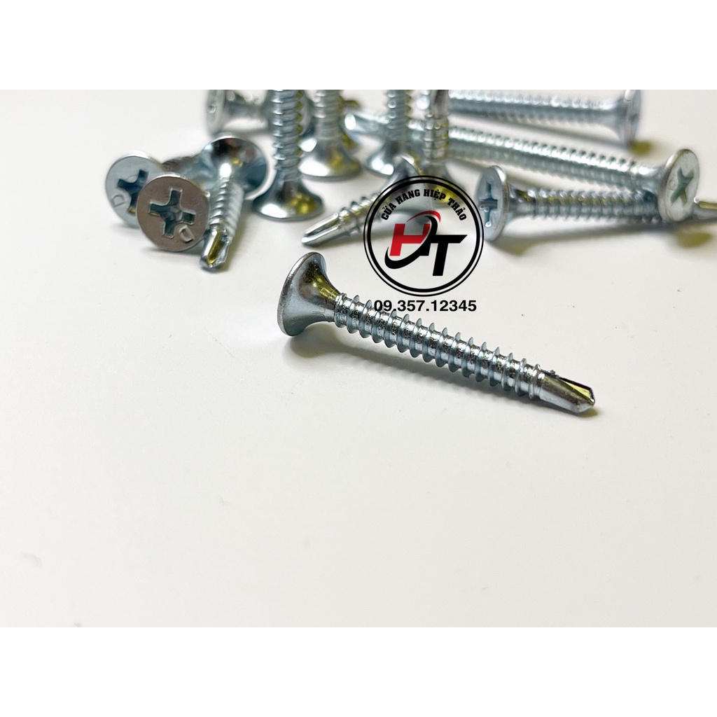 100G Vít tự khoan sắt đầu chìm đầu bằng Dinosaur chính hãng VTK-C-100G