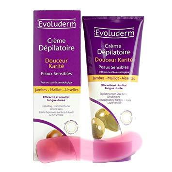 Tẩy lông Evoluderm Douceur Karitté cho da nhậy cảm 150ml - Pháp
