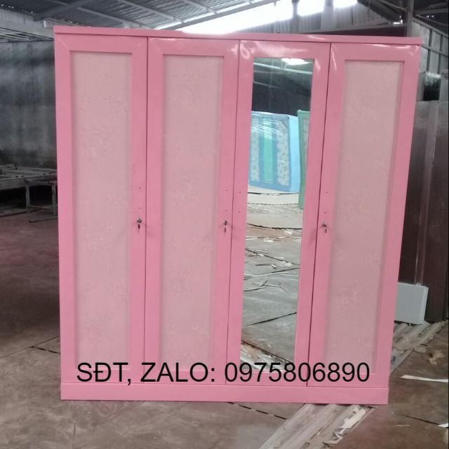 [Freeship]Tủ quần áo, tủ tôn thép sơn tĩnh điện 4 buồng .