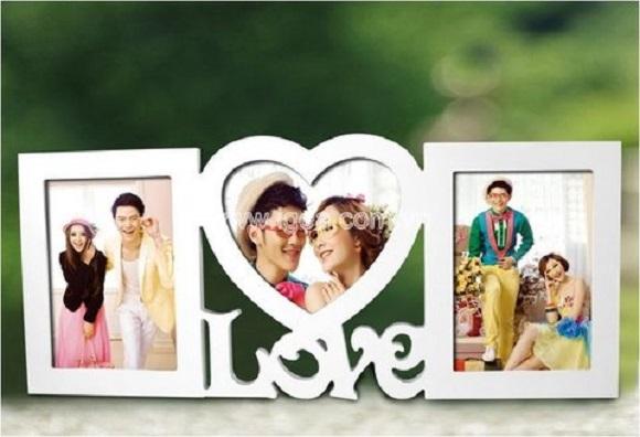 Khung ảnh love trái tim ig264