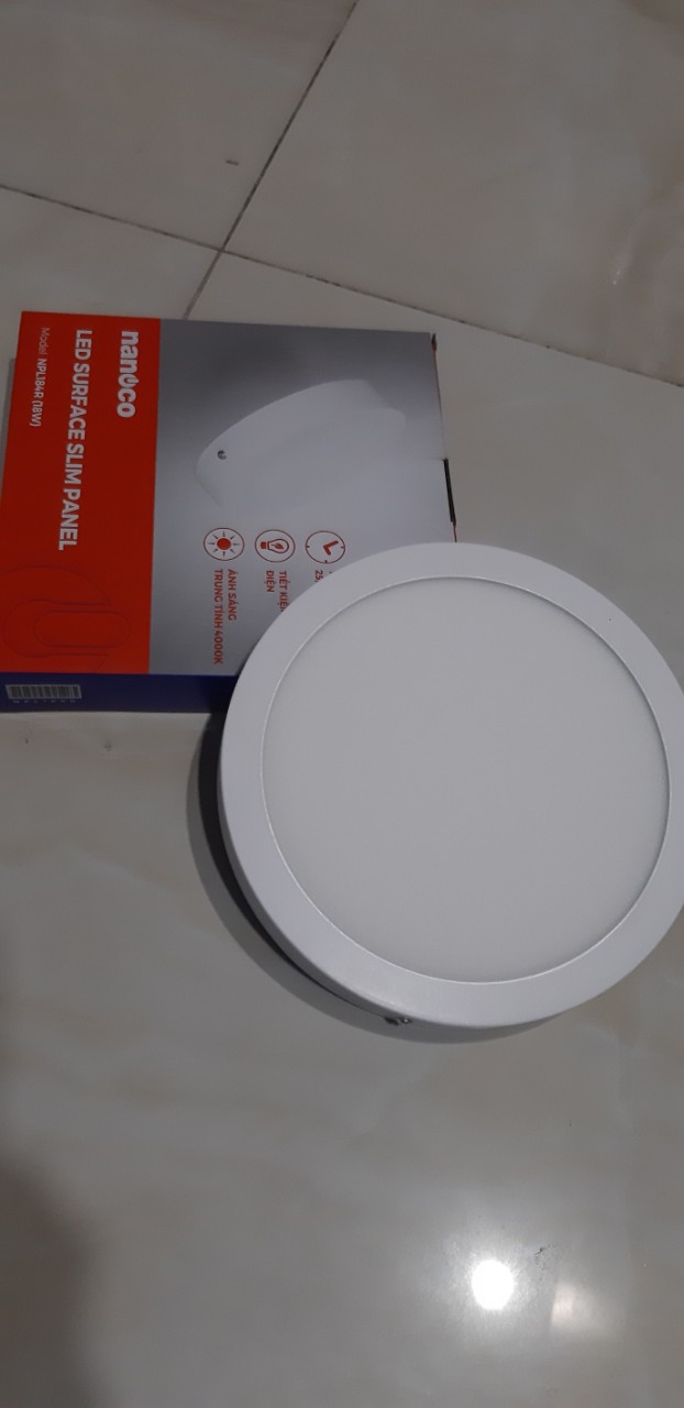 [HCM]Đèn LED Panel  Nanoco ốp trần nổi 18W NPL183R-VÀNG / NPL184R- VÀNG NHẸ / NPL186R- TRẮNG