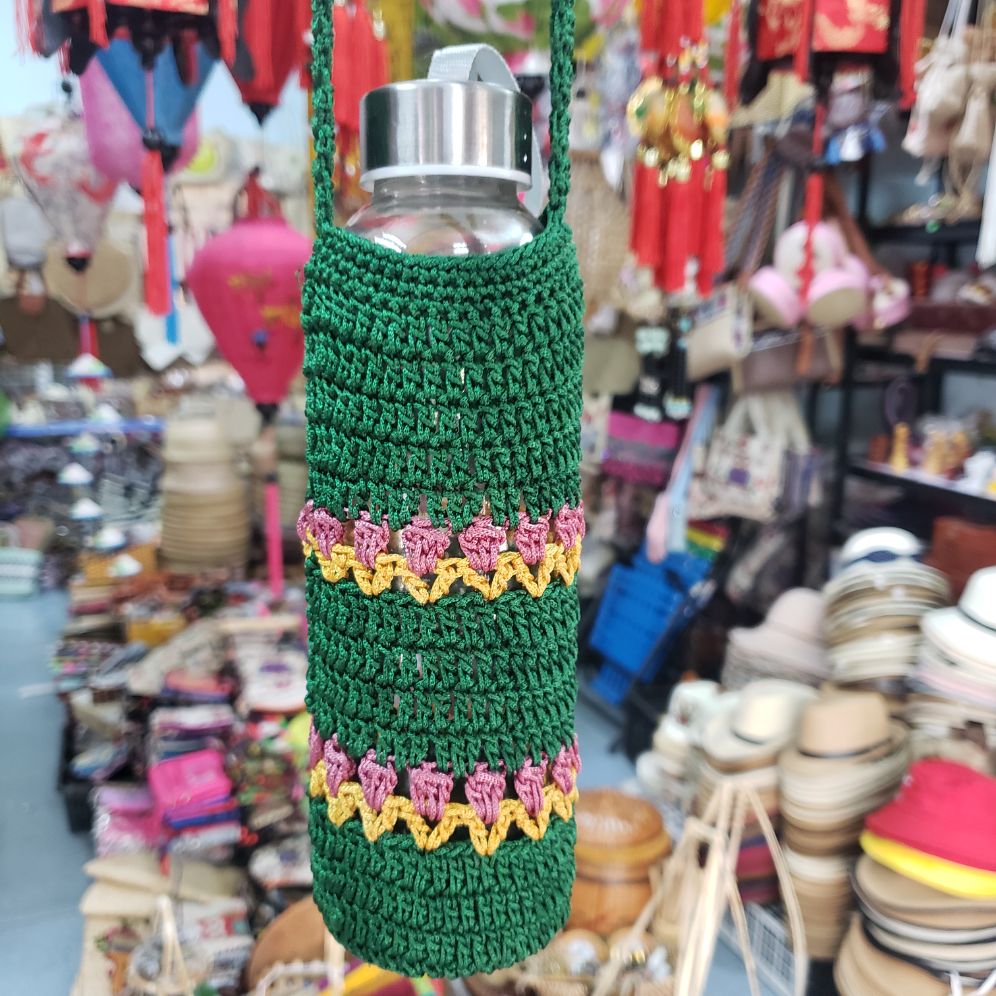 Len Đan giỏ đựng bình nước