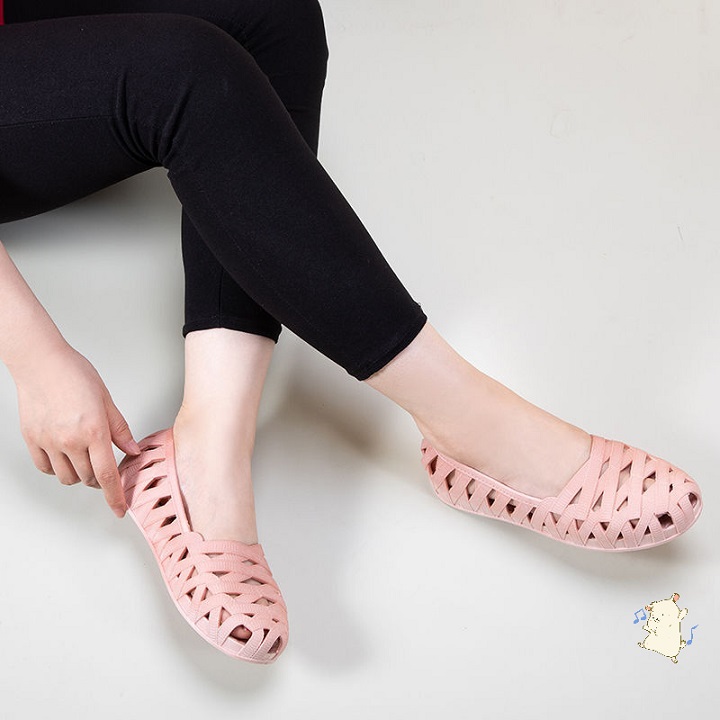 Giày Nhựa Nữ Nhiều Màu Đi Mưa Siêu Nhẹ Size 36 đến 41