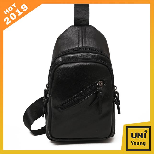 BALO ĐEO CHÉO TRƯỚC NGỰC DA NAM hàn quốc chống thấm nước hot 2019