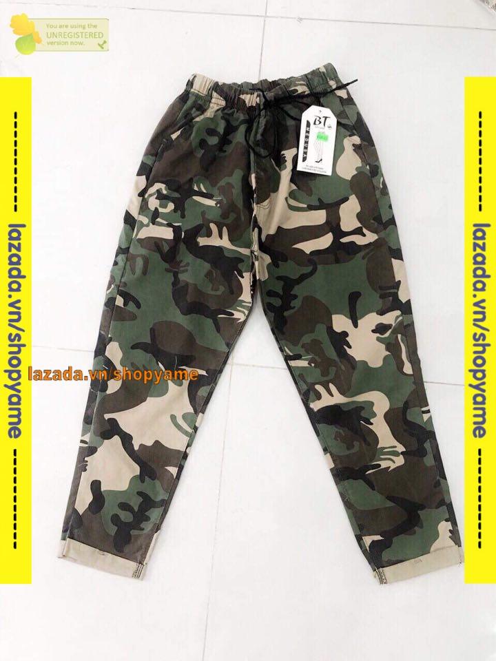 Quần Baggy kaki lính màu rằn ri size S,M,L yame MT665 Thần thánh, siêu đẹp, 2020, nữ tính, thời trang, sành điệu, đẹp rực rỡ, chuẩn store, korea, năng động, fashion, hot girl, siêu hot, siêu phẩm, cực chất, rẻ đẹp, hot trend