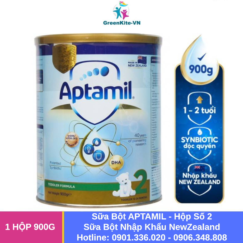 Sữa bột aptamil new zealand hộp thiếc số 2 - cho bé 12-24 tháng