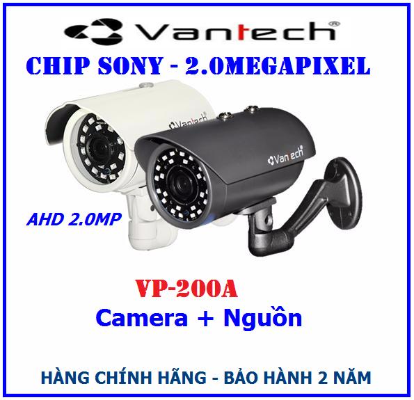 [HCM]Camera AHD 2MP Vantech VP-200A + Nguồn 12V2A