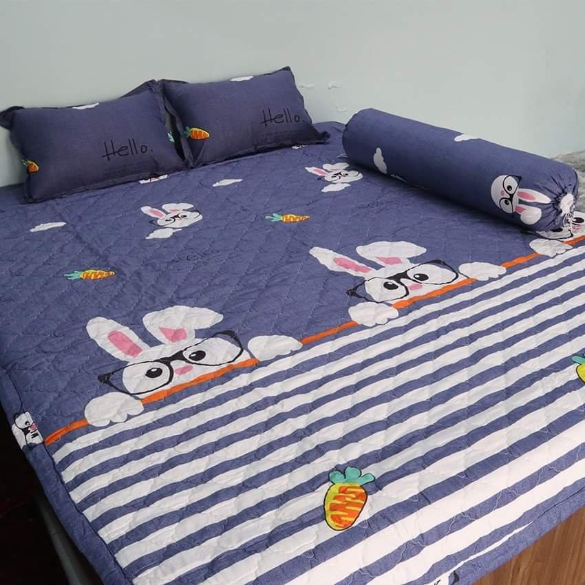 (FreeShip MAX) Set 5 món Chăn hè và ga gối, Mền hè và ga gối, Chăn Ga gối hè thu, mền ga gối hè thu, chăn ga gối đệm 5 món giá rẻ cute, Bộ drap kèm mền 4 mùa, Drap mền, Drap kèm mền