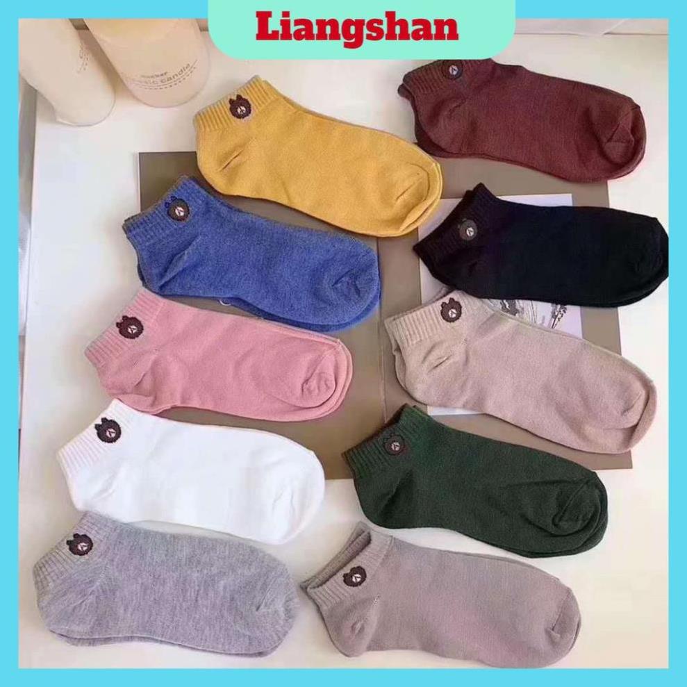 Set 10 đôi tất gấufreeshiptất gấu brown loại 1
