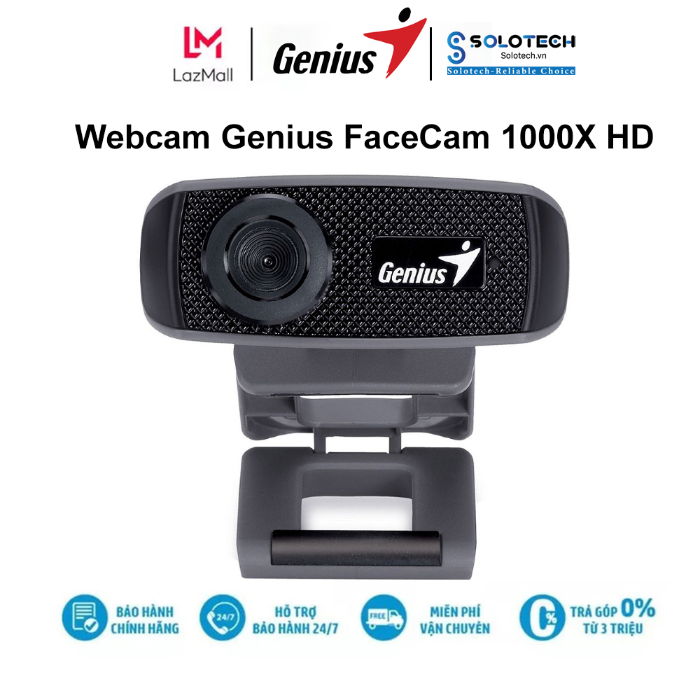 Webcam genius facecam 1000x hd - hàng chính hãng new 100%
