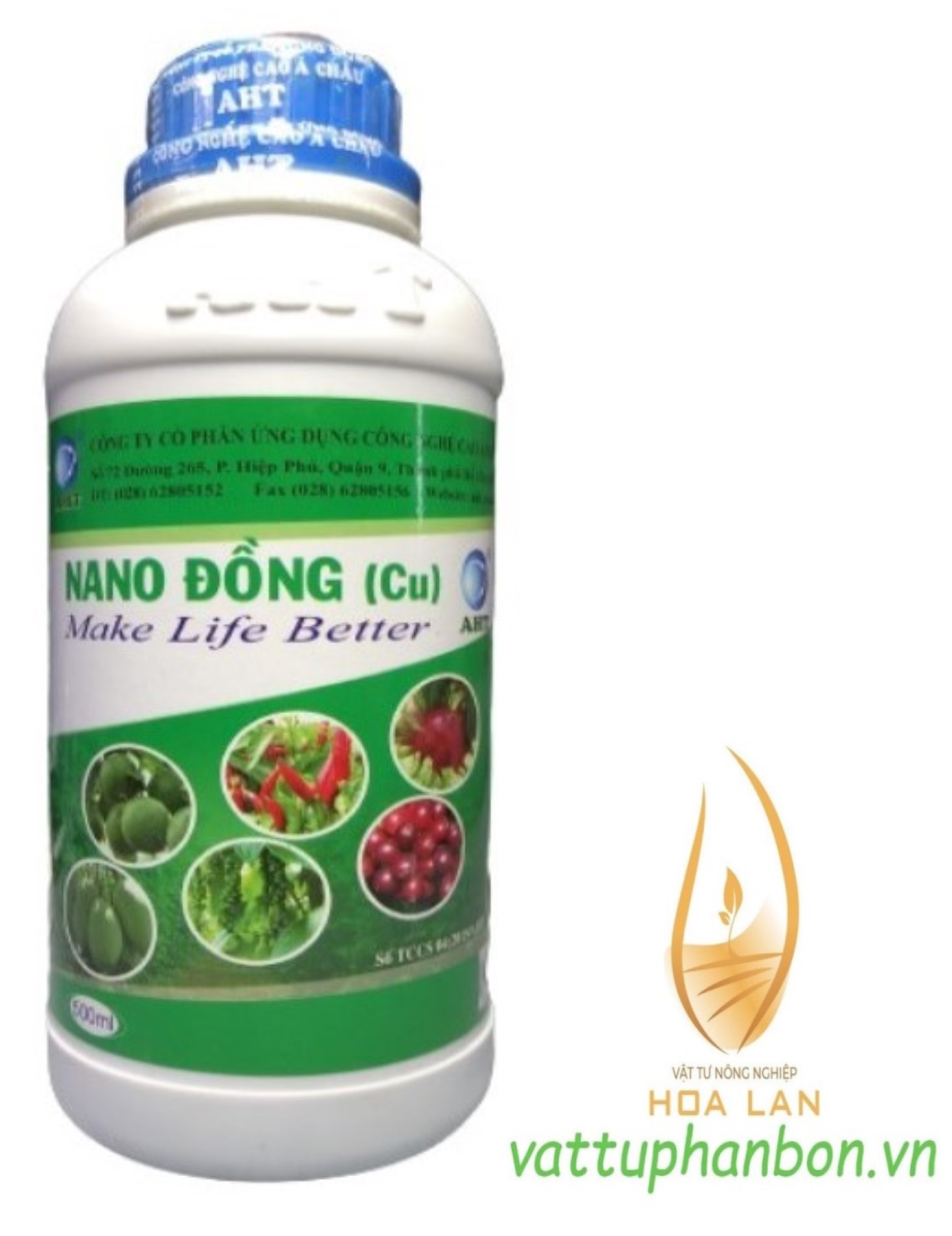 Phân Bón Vi Lượng Nano Đồng (Cu) AHT - #351A# 500ml