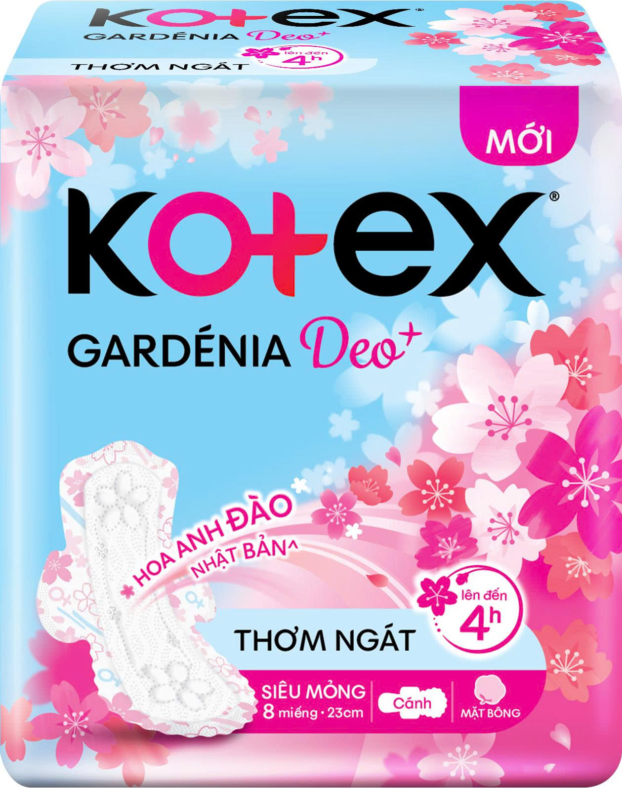 [GIFT] BVS Kotex Gardenia Deo+ - Hoa Anh Đào 23cm SMC 8M
