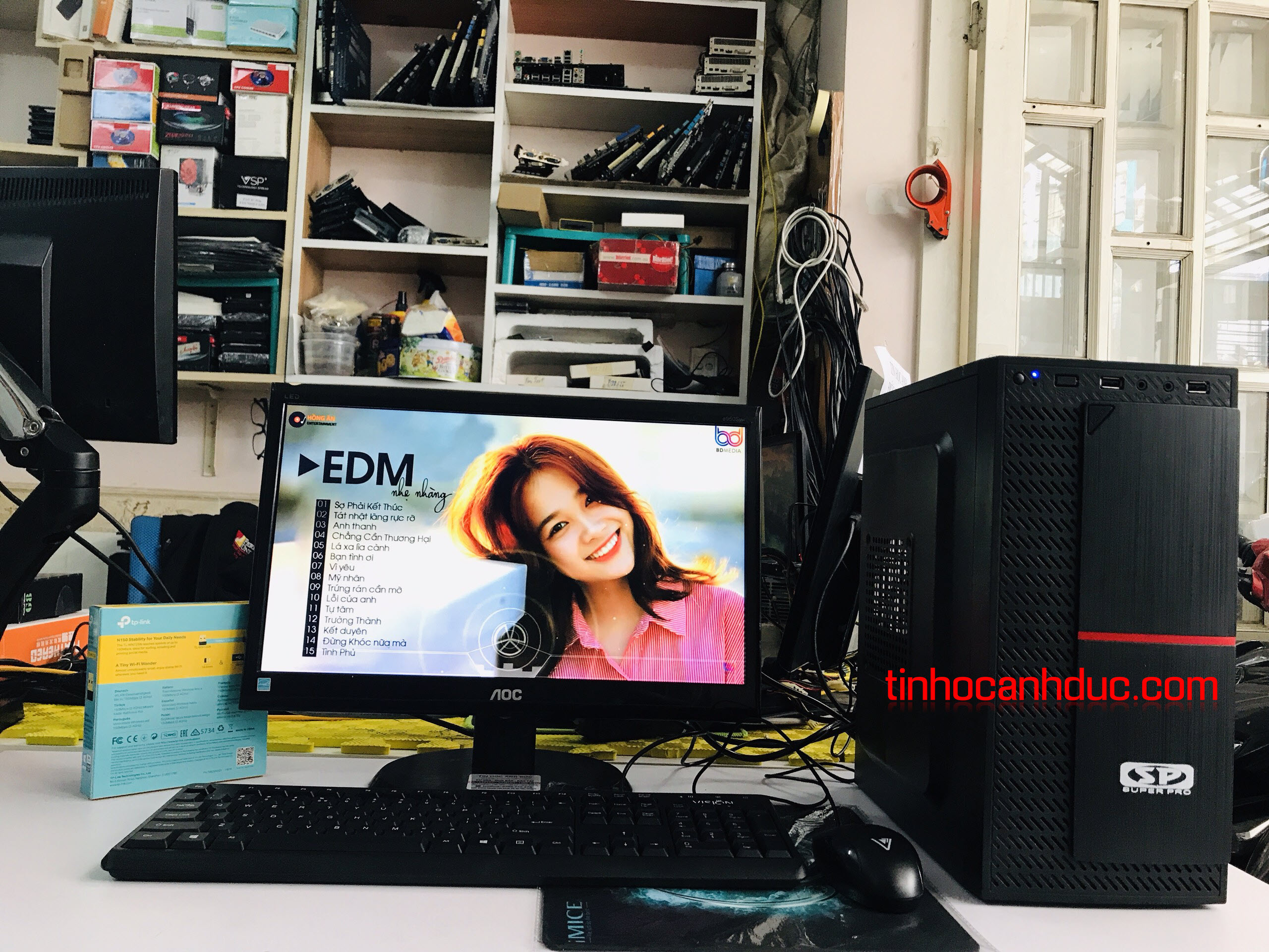 Bộ máy adgl19 + màn hình 19 inch led ssd 120gb cpu g3xxx văn phòng mượt tặng phím chuột usb wifi vào mạng không dây