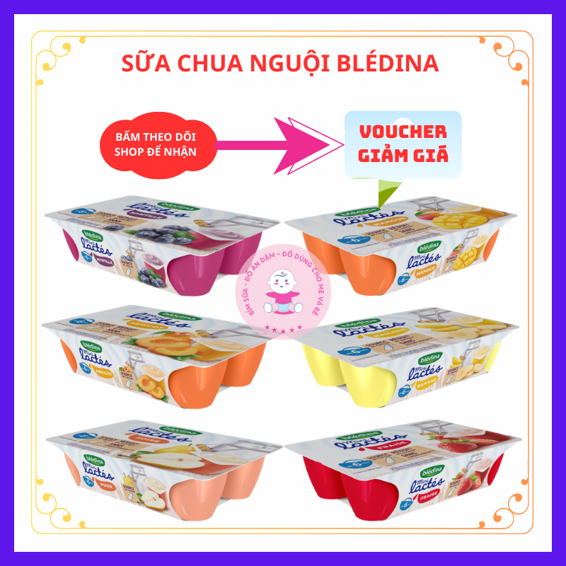 Sữa Chua Nguội Bledina Nội Địa Pháp Cho Bé Từ 6 Tháng đủ vị chính hàng có tại Babyshop1921