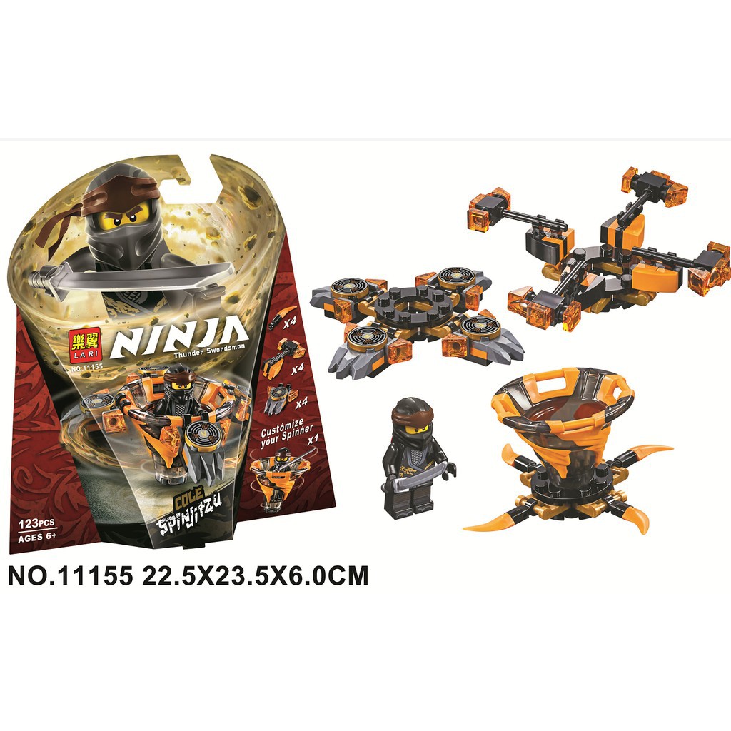 Đồ chơi lắp ráp mô hình Con quay lốc xoáy thần tốc Ninja Lari