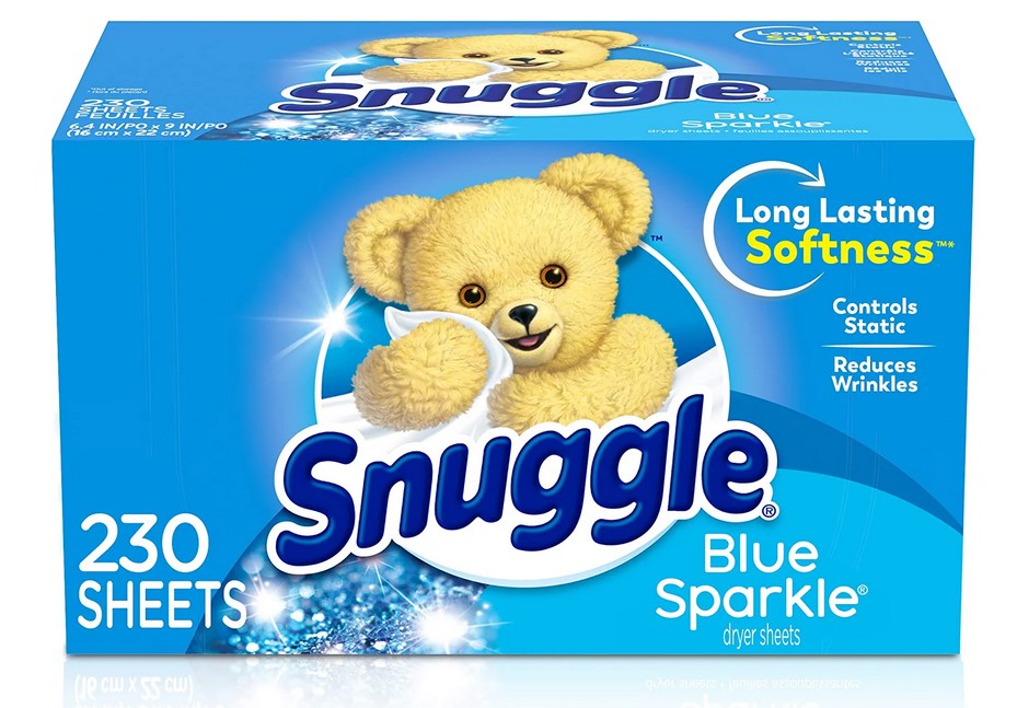 Giấy sấy thơm khử mùi hôi và mềm vải snuggle blue sparkle fabric softener dryer sheets 80/120/200/230