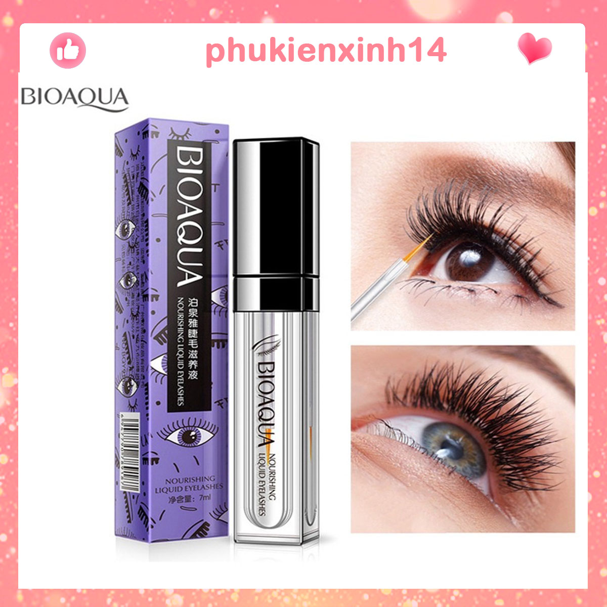 Serum Dưỡng Mi Dài Và Dày Bioaqua Nourishing Liquid Eyelashes