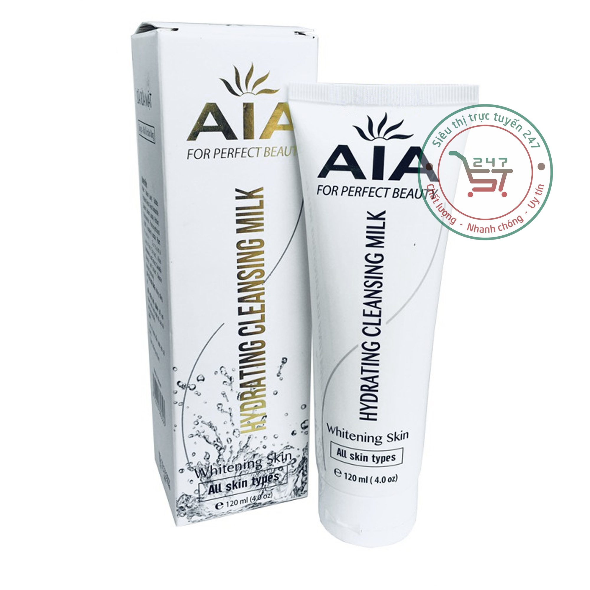 Sữa rửa mặt Sáng da Se khít lỗ chân lông AIA 120ml làm đẹp hiệu quả