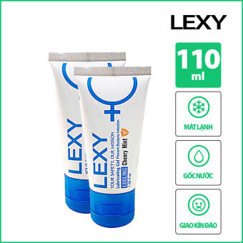 [110ml] Bộ 2 Chai Gel Bôi Trơn Đức Lexy Cooling Mát Lạnh - Chai 55 ml - [PROSHOP]
