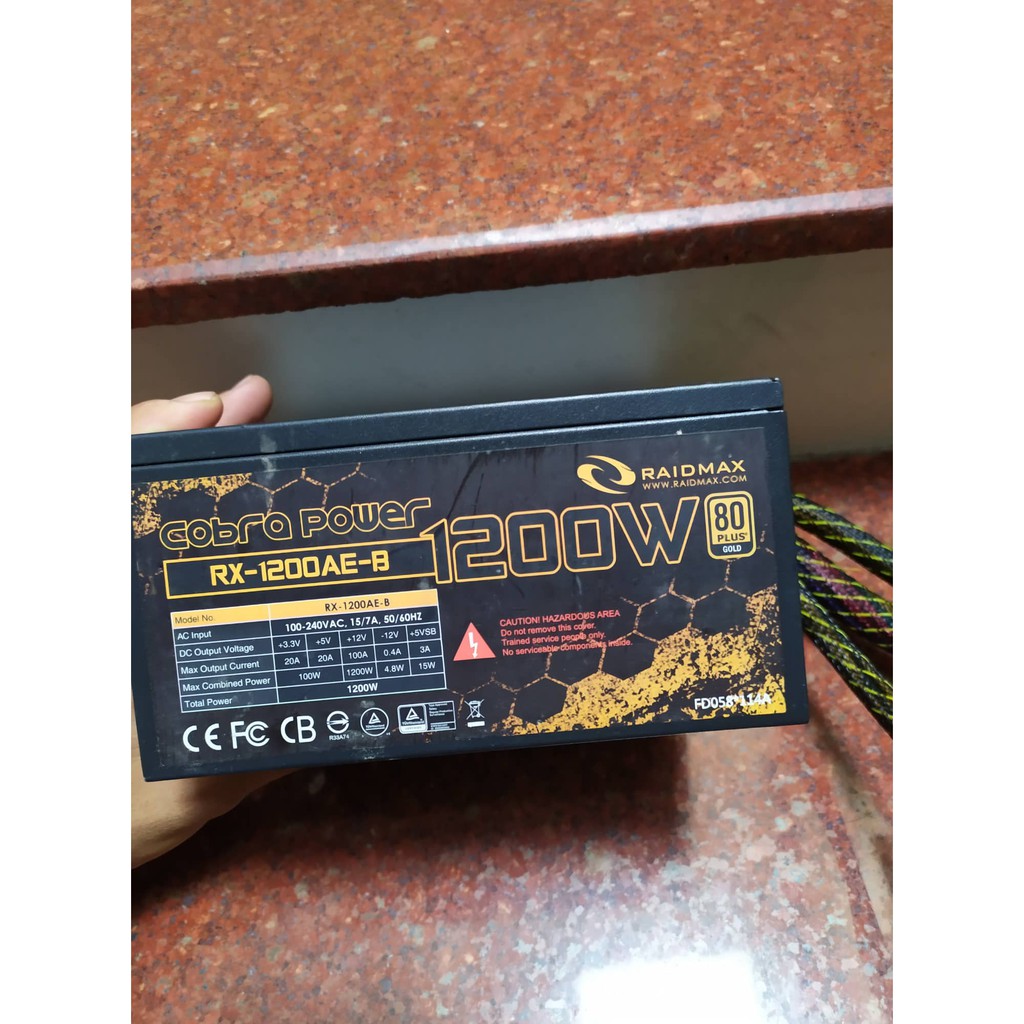 Nguồn máy tính raidmax 1200w hàng đẹp