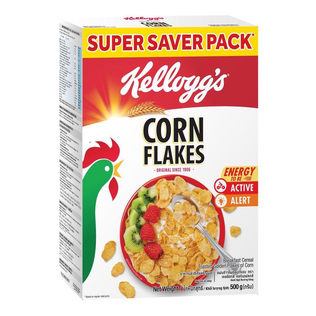 Thức ăn ngũ cốc Corn Flakes Kellogg s - 500g hộp