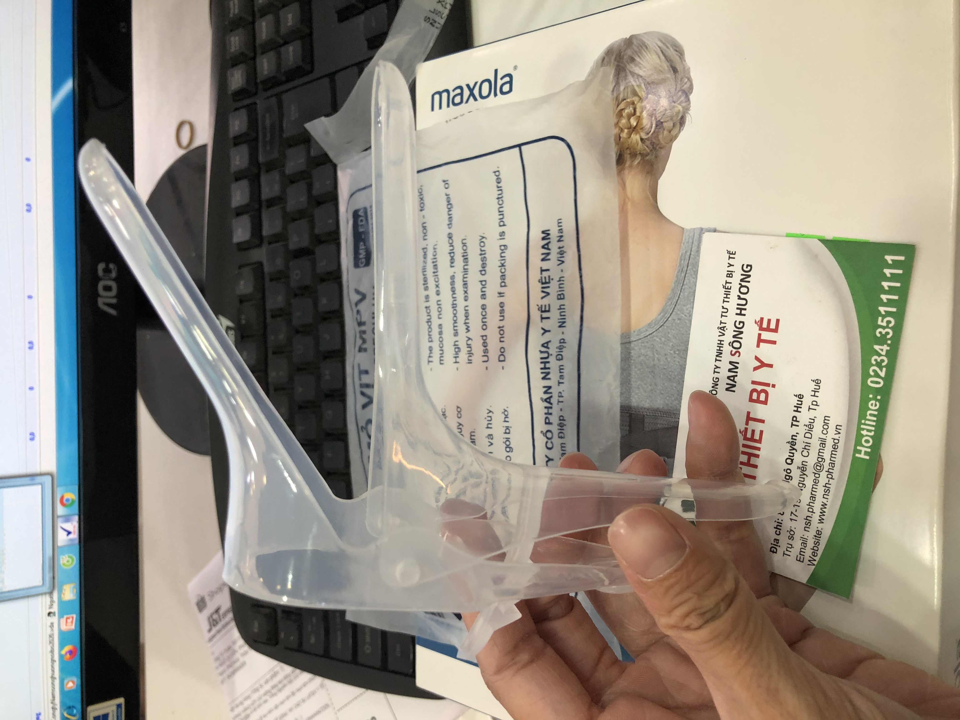 COMBO 03 MỎ VỊT NHỰA KHÁM PHỤ KHOA DỤNG CỤ Y TẾ KHÁM PHỤ KHOA SẢN KHOA SIZE M