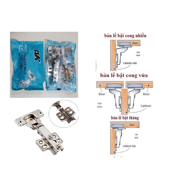 Bản lề bật hơi giảm chấn ak 002 - a/b/c